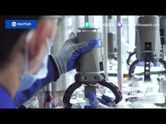 Универсальная ротационная автоматическая укупорочная машина Huituo с сервоприводом для помпы для лосьона, дисковой крышки и крышки Yorker.