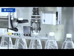 Automatic linear screw bottle servo capping machine with cap elevator and sorter
